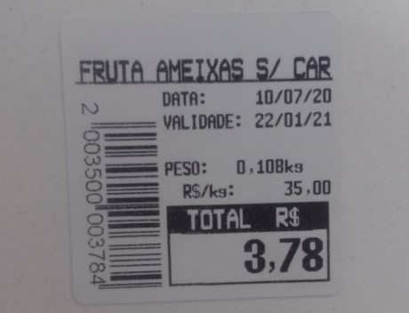 Etiqueta Balança